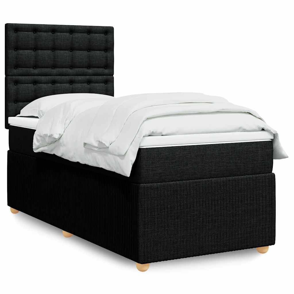 Lit Boxspring Led Avec Matelas Tissu