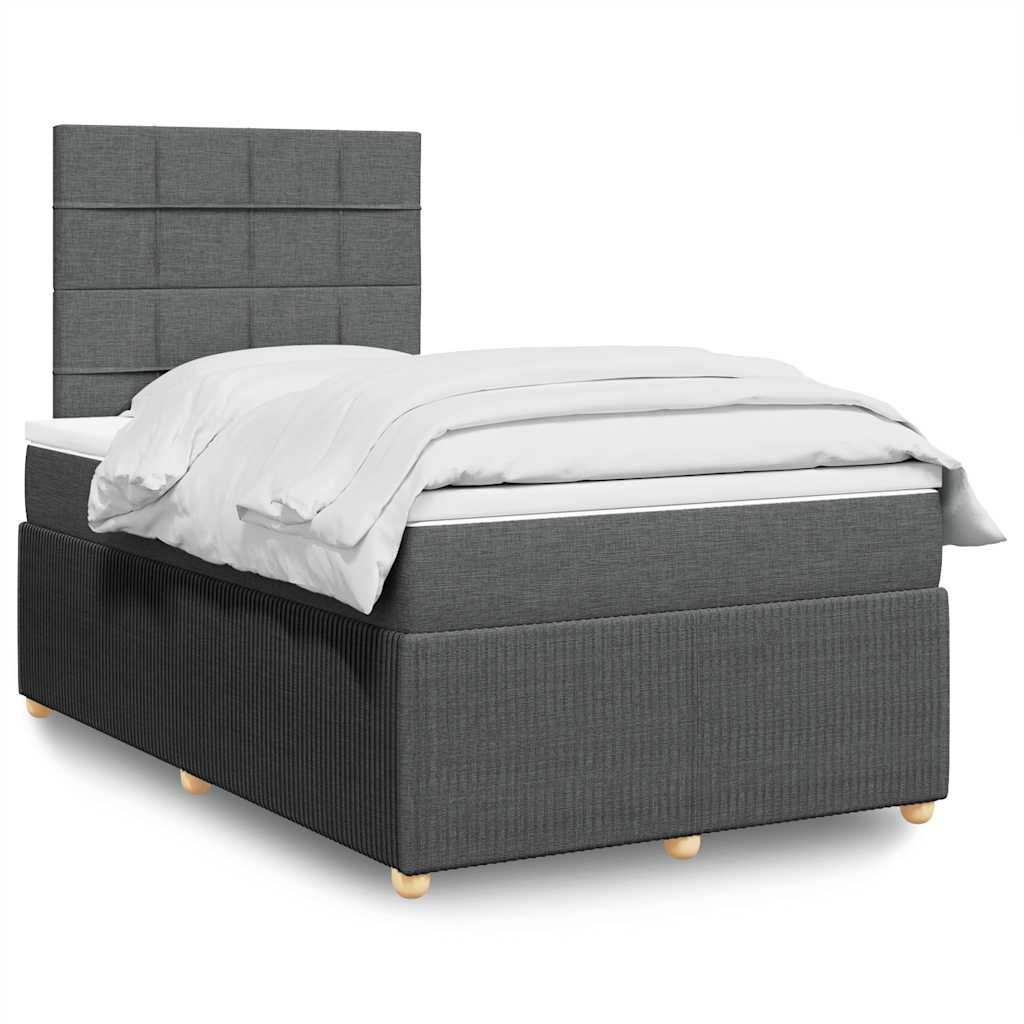 Lit Boxspring Led Avec Matelas Tissu