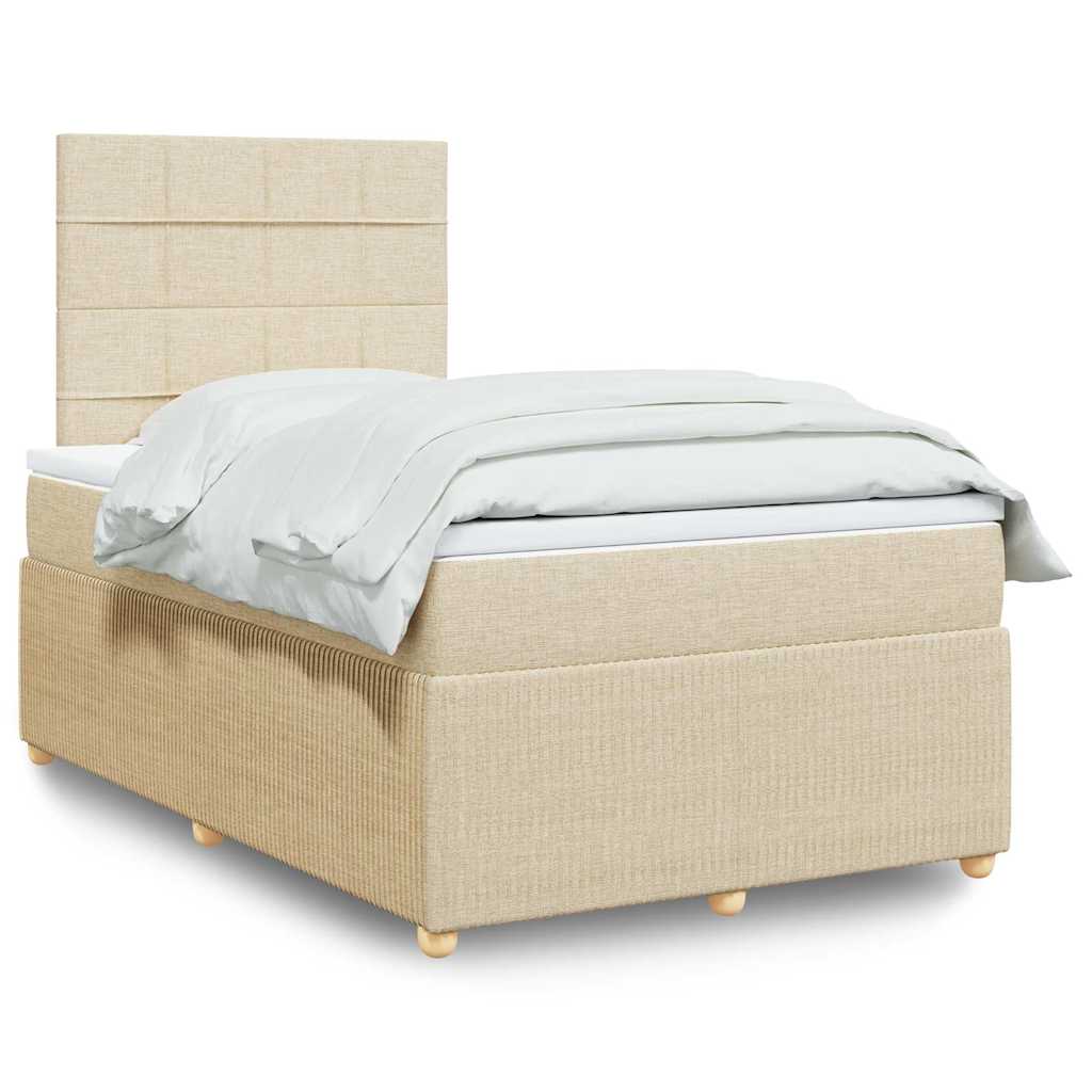 Lit Boxspring Led Avec Matelas Tissu
