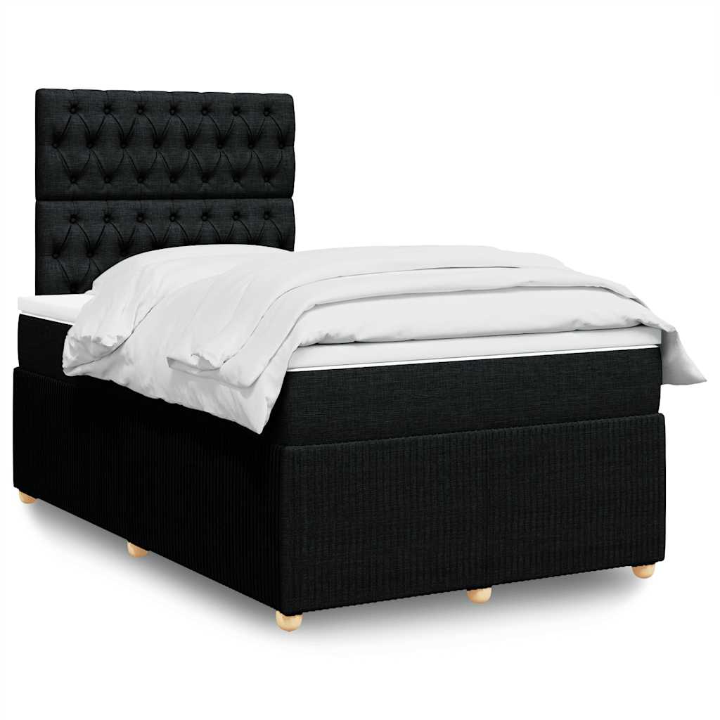 Lit Boxspring Led Avec Matelas Tissu