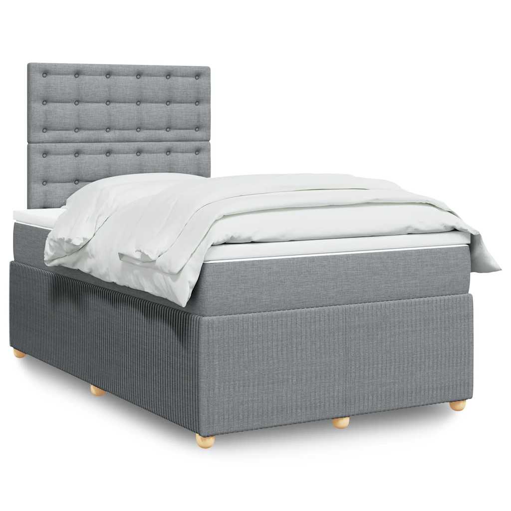 Lit Boxspring Led Avec Matelas Tissu