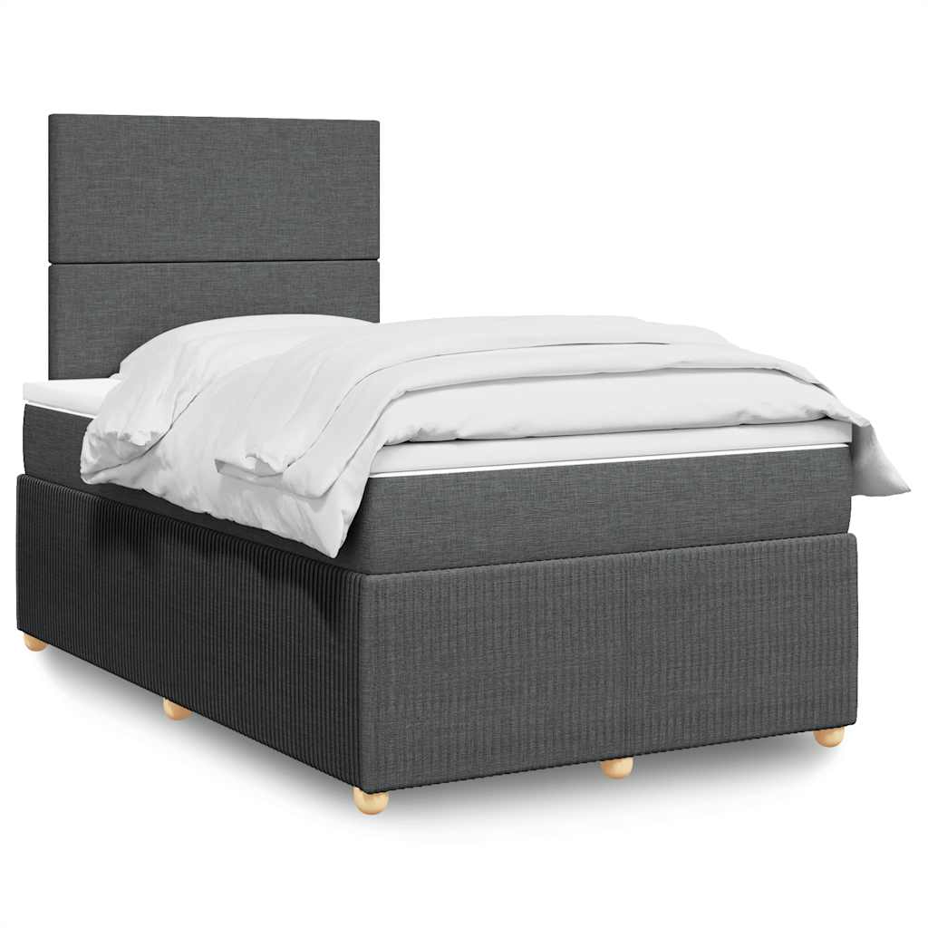 Lit Boxspring Led Avec Matelas Tissu