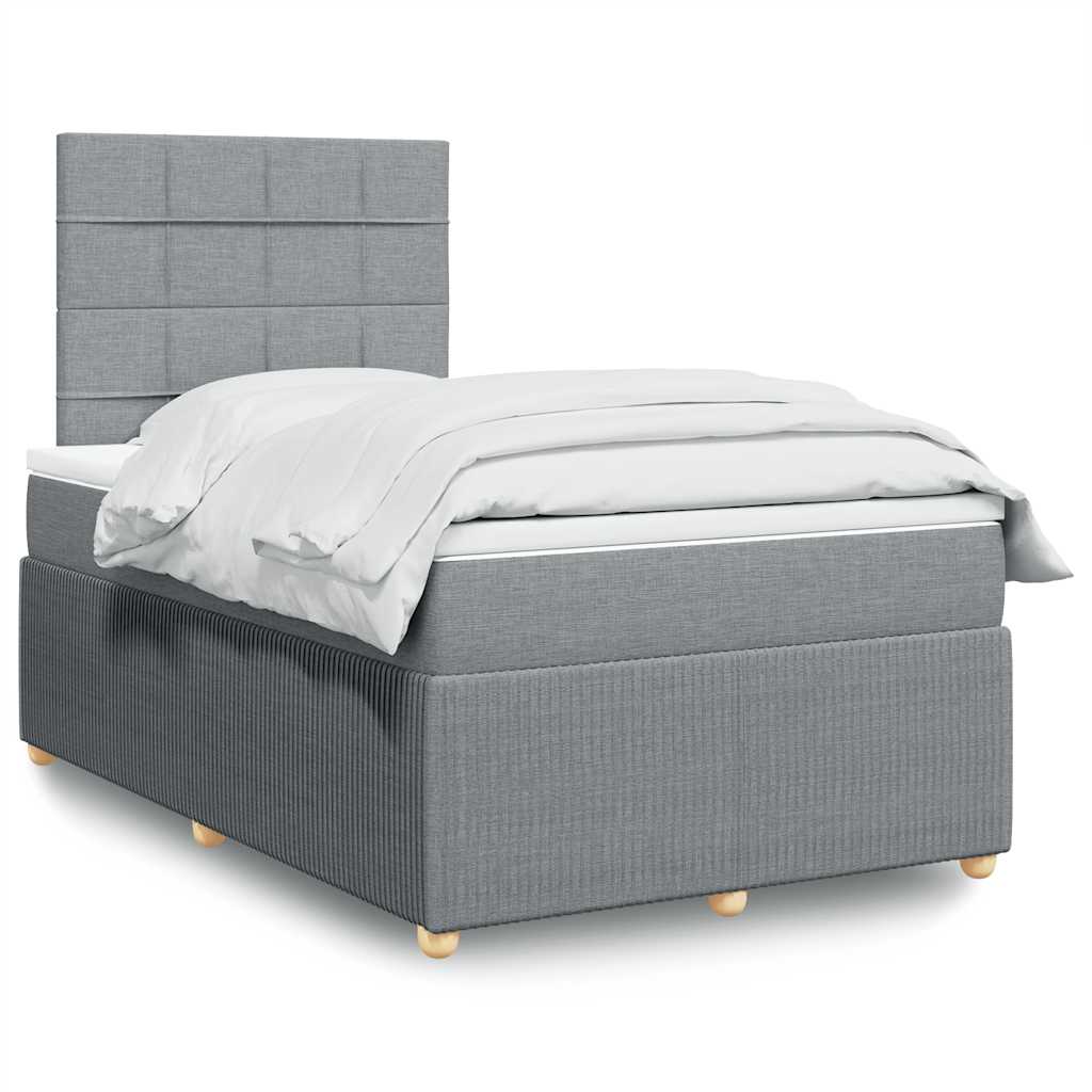 Lit Boxspring Led Avec Matelas Tissu