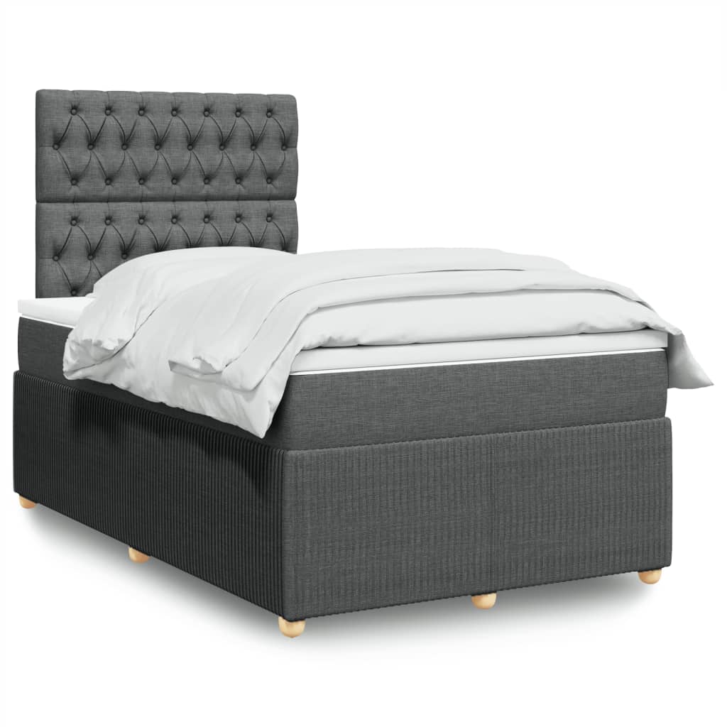 Lit Boxspring Led Avec Matelas Tissu