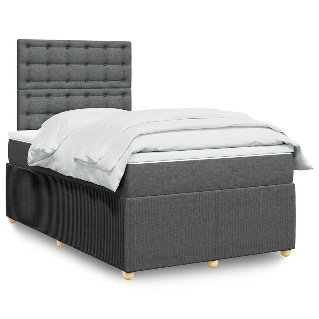 Lit Boxspring Led Avec Matelas Tissu