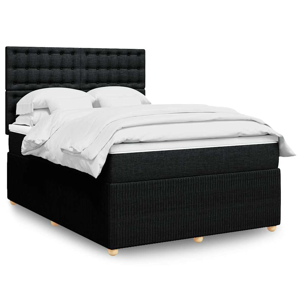 Lit Boxspring Led Avec Matelas Tissu