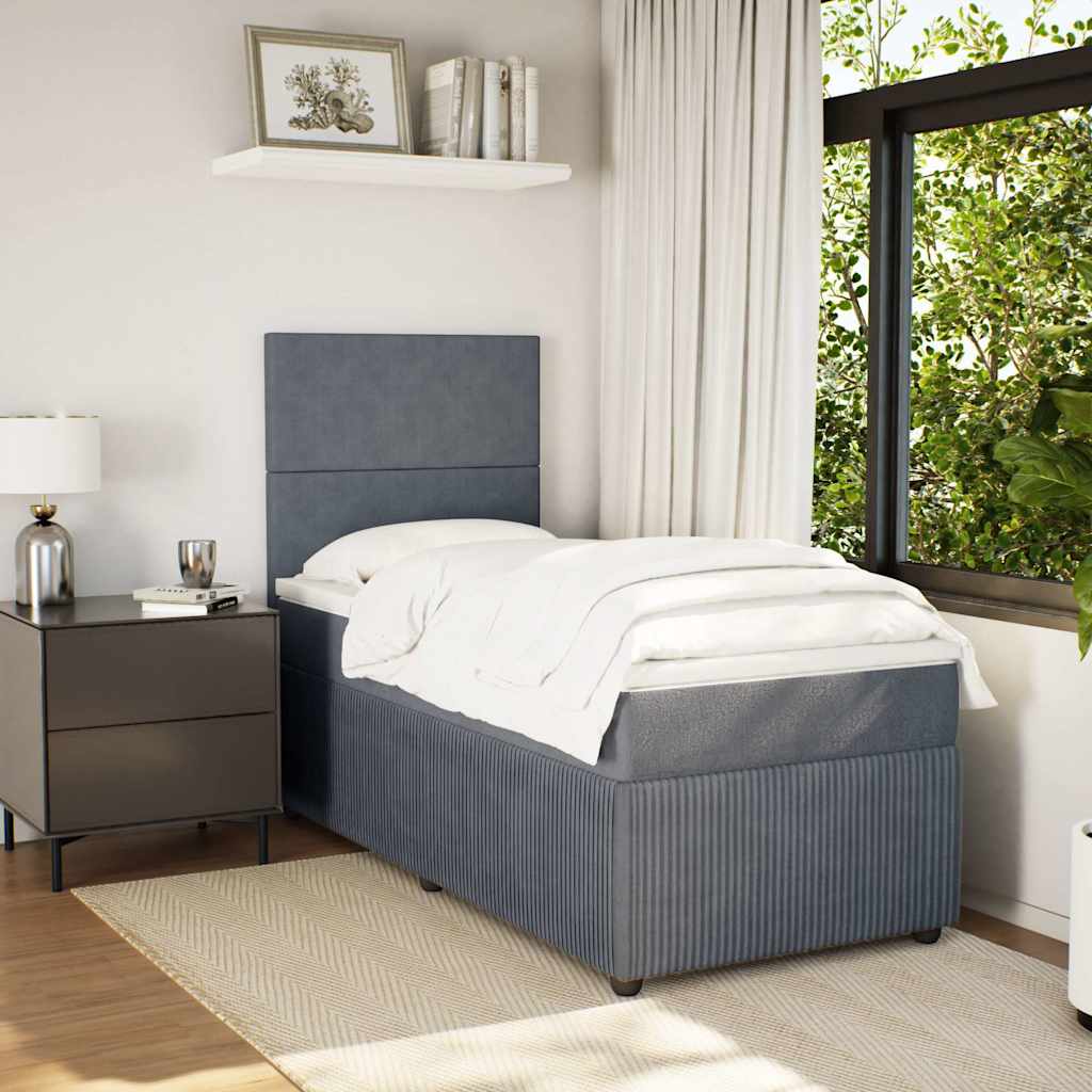 Lit Boxspring Led Avec Matelas Velours