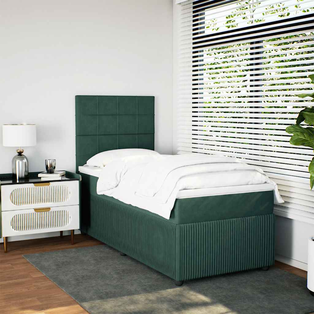 Lit Boxspring Led Avec Matelas Velours