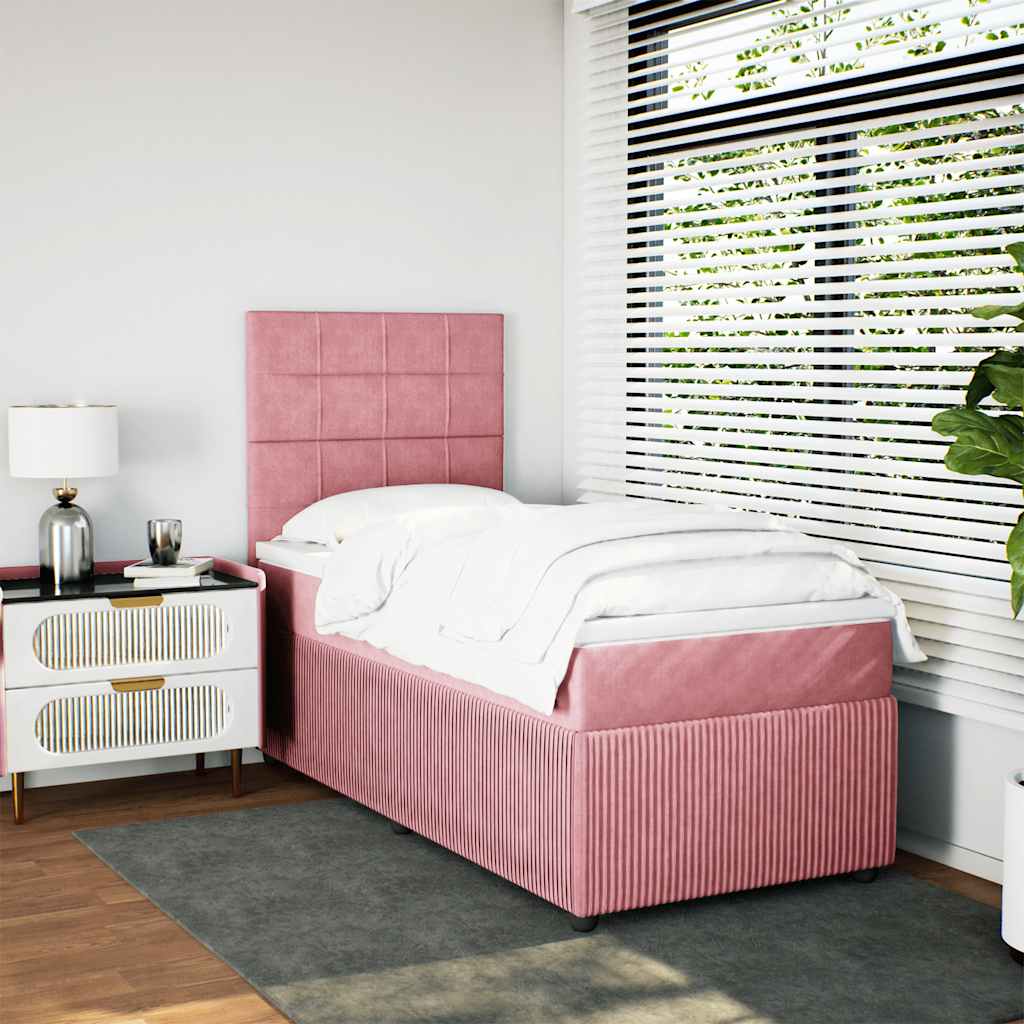 Lit Boxspring Led Avec Matelas Velours