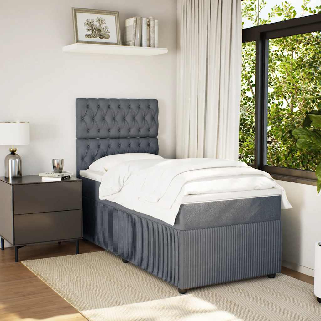 Lit Boxspring Led Avec Matelas Velours
