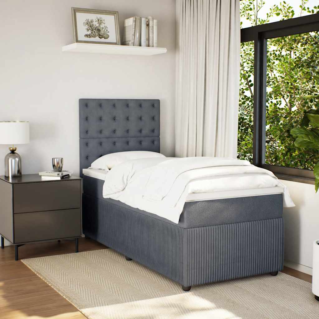 Lit Boxspring Led Avec Matelas Velours