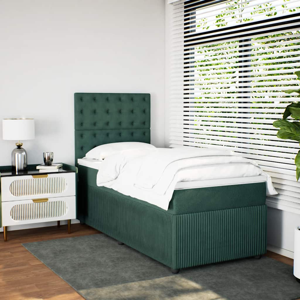 Lit Boxspring Led Avec Matelas Velours