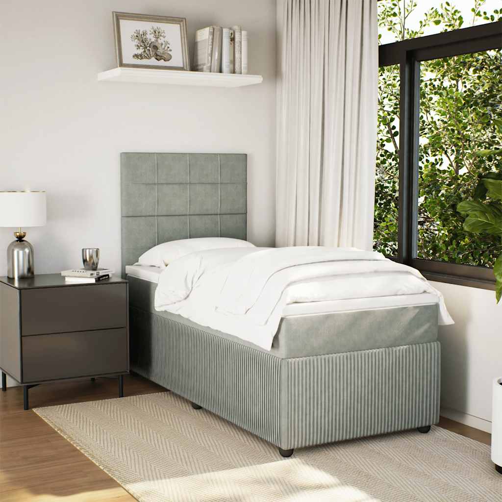 Lit Boxspring Led Avec Matelas Velours