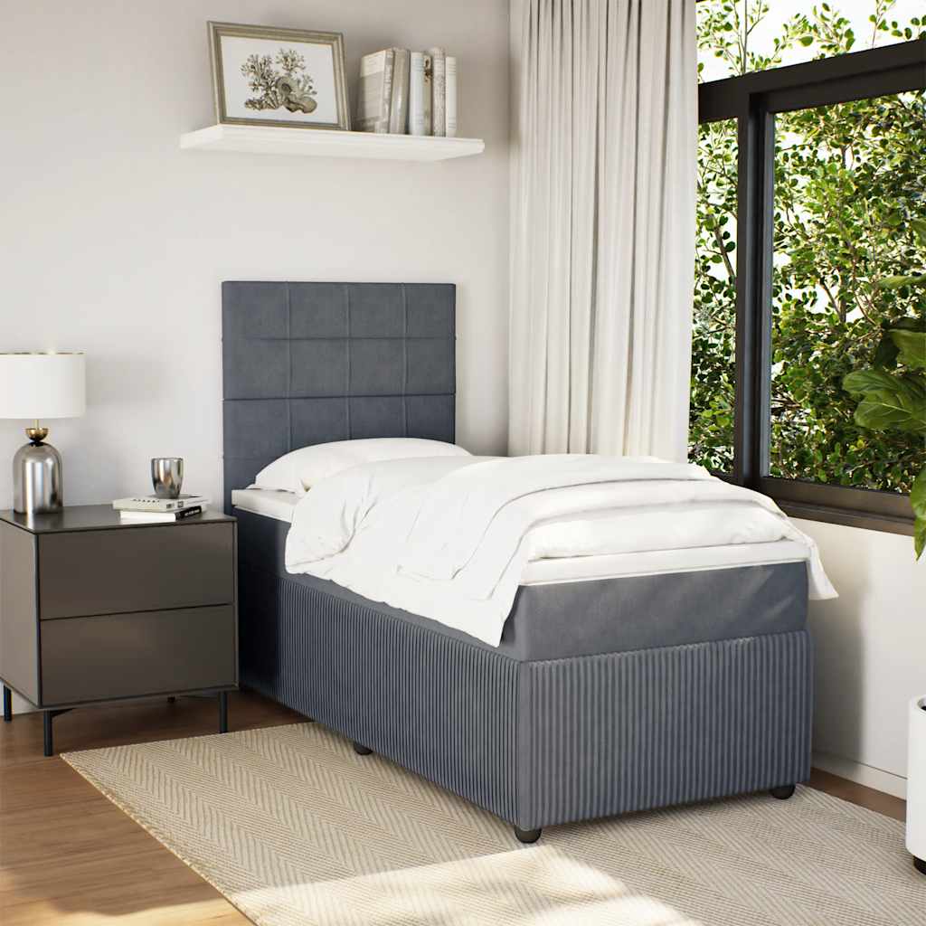 Lit Boxspring Led Avec Matelas Velours