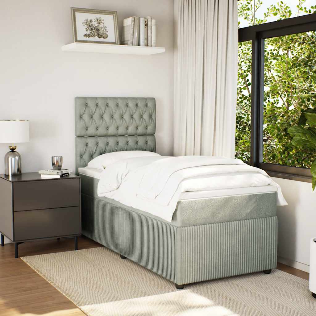 Lit Boxspring Led Avec Matelas Velours