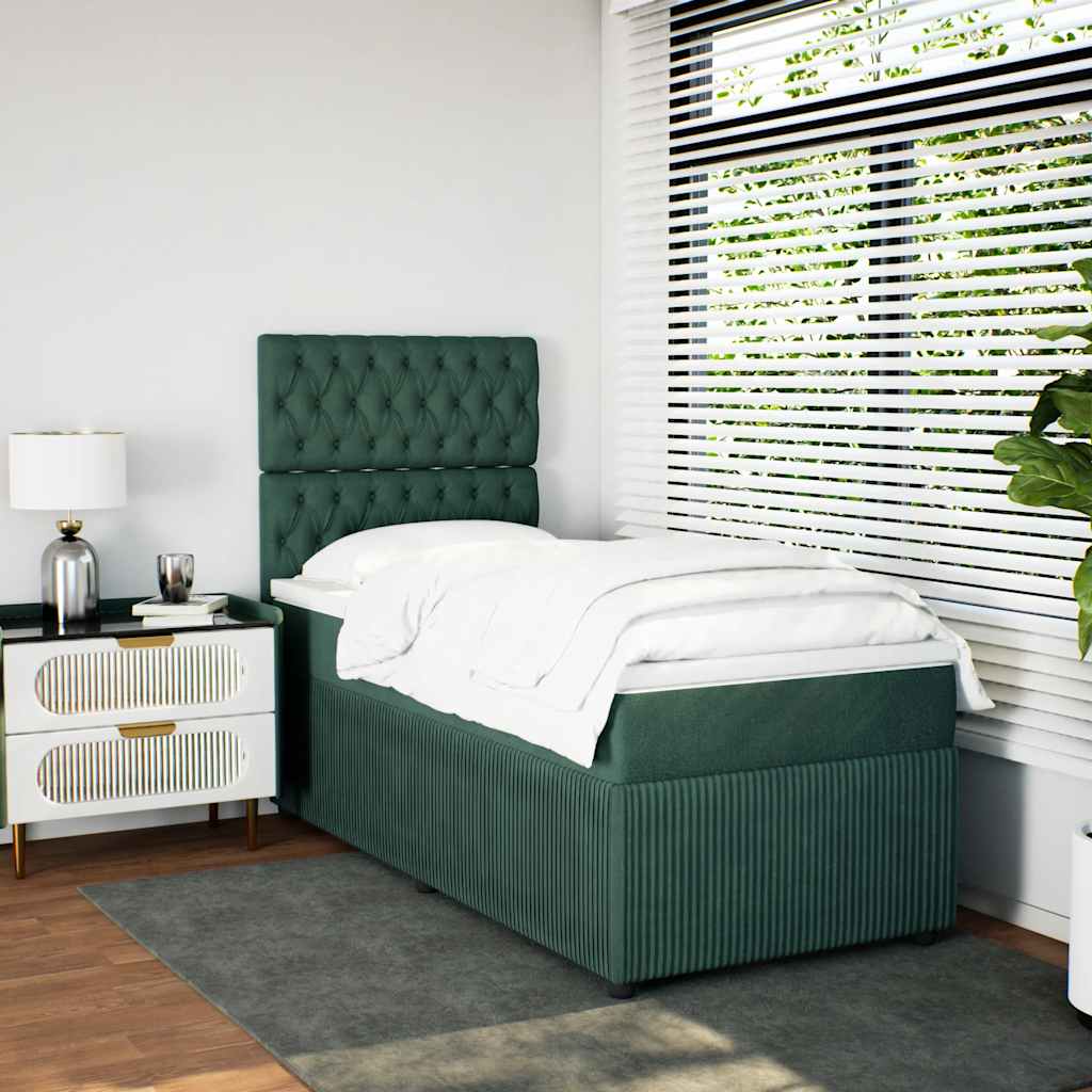 Lit Boxspring Led Avec Matelas Velours