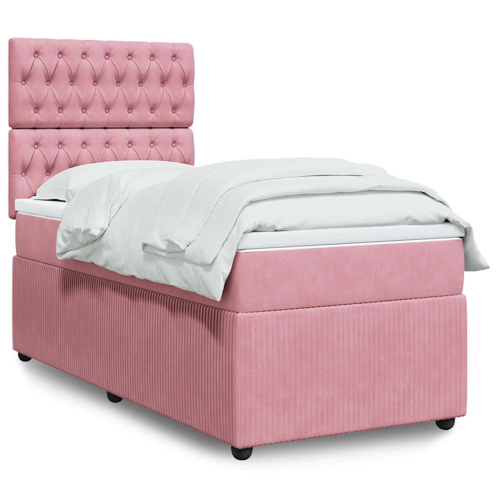 Lit Boxspring Led Avec Matelas Velours