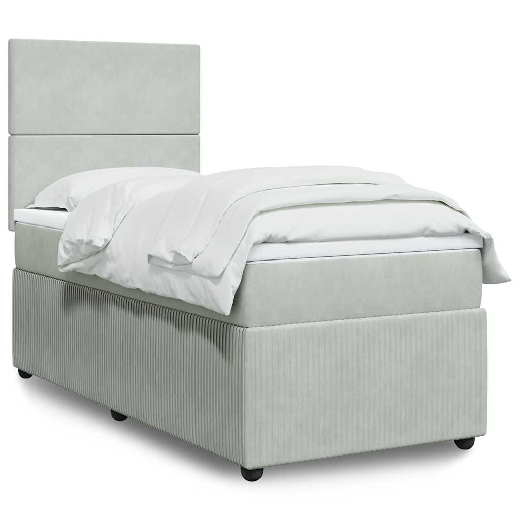 Lit Boxspring Led Avec Matelas Velours