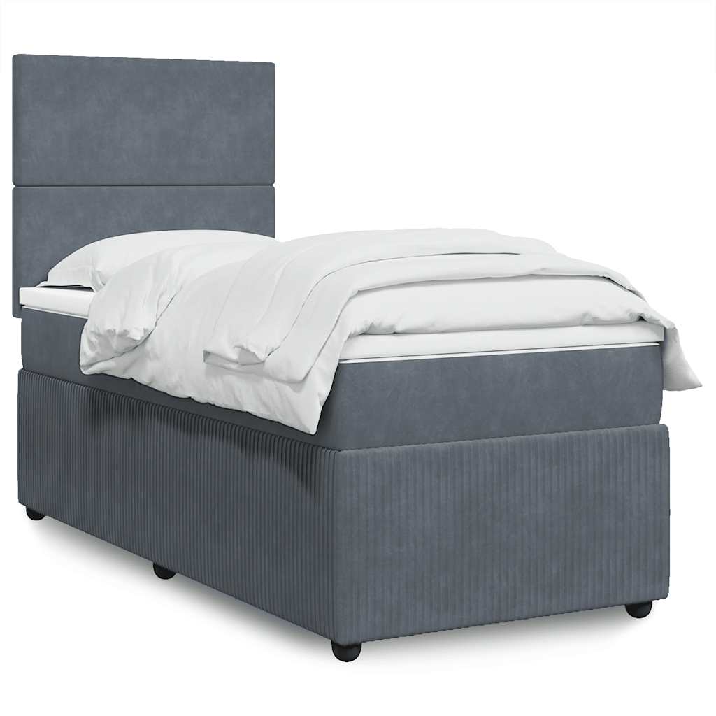Lit Boxspring Led Avec Matelas Velours