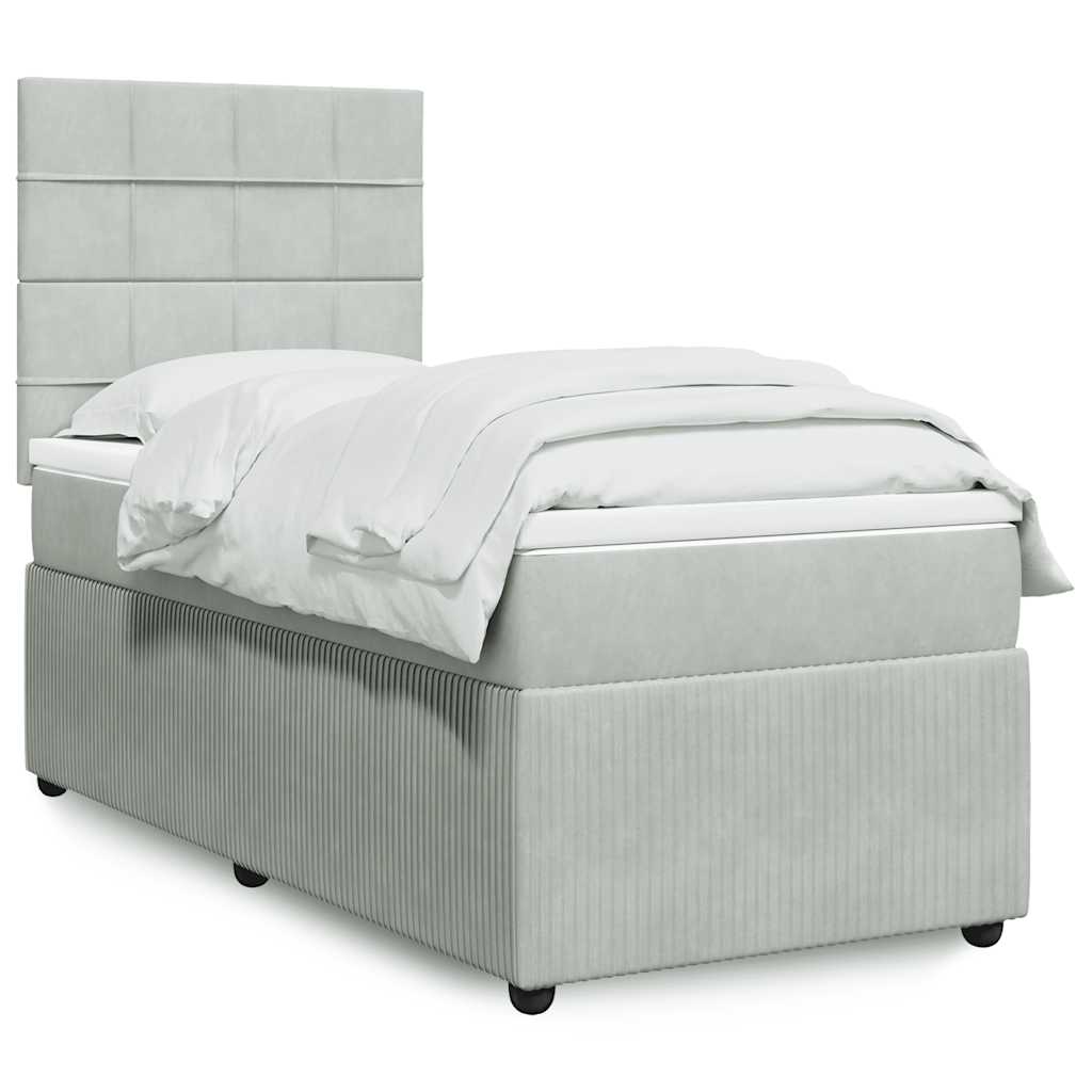 Lit Boxspring Led Avec Matelas Velours