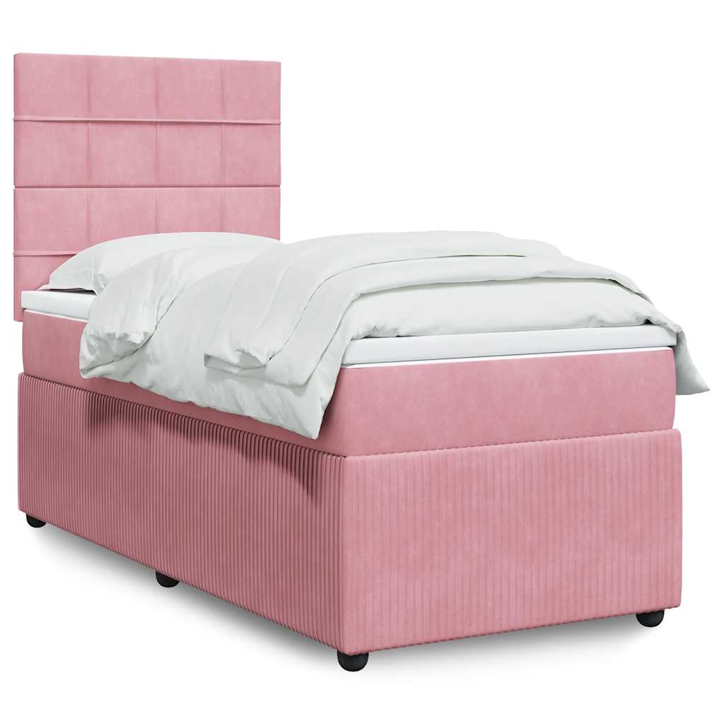 Lit Boxspring Led Avec Matelas Velours