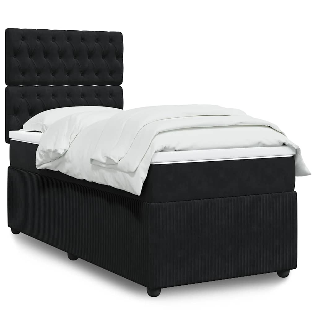 Lit Boxspring Led Avec Matelas Velours