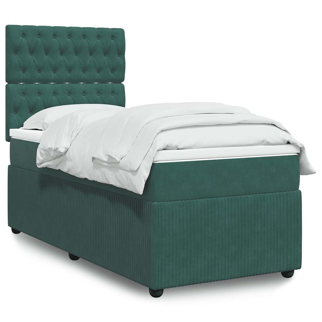 Lit Boxspring Led Avec Matelas Velours