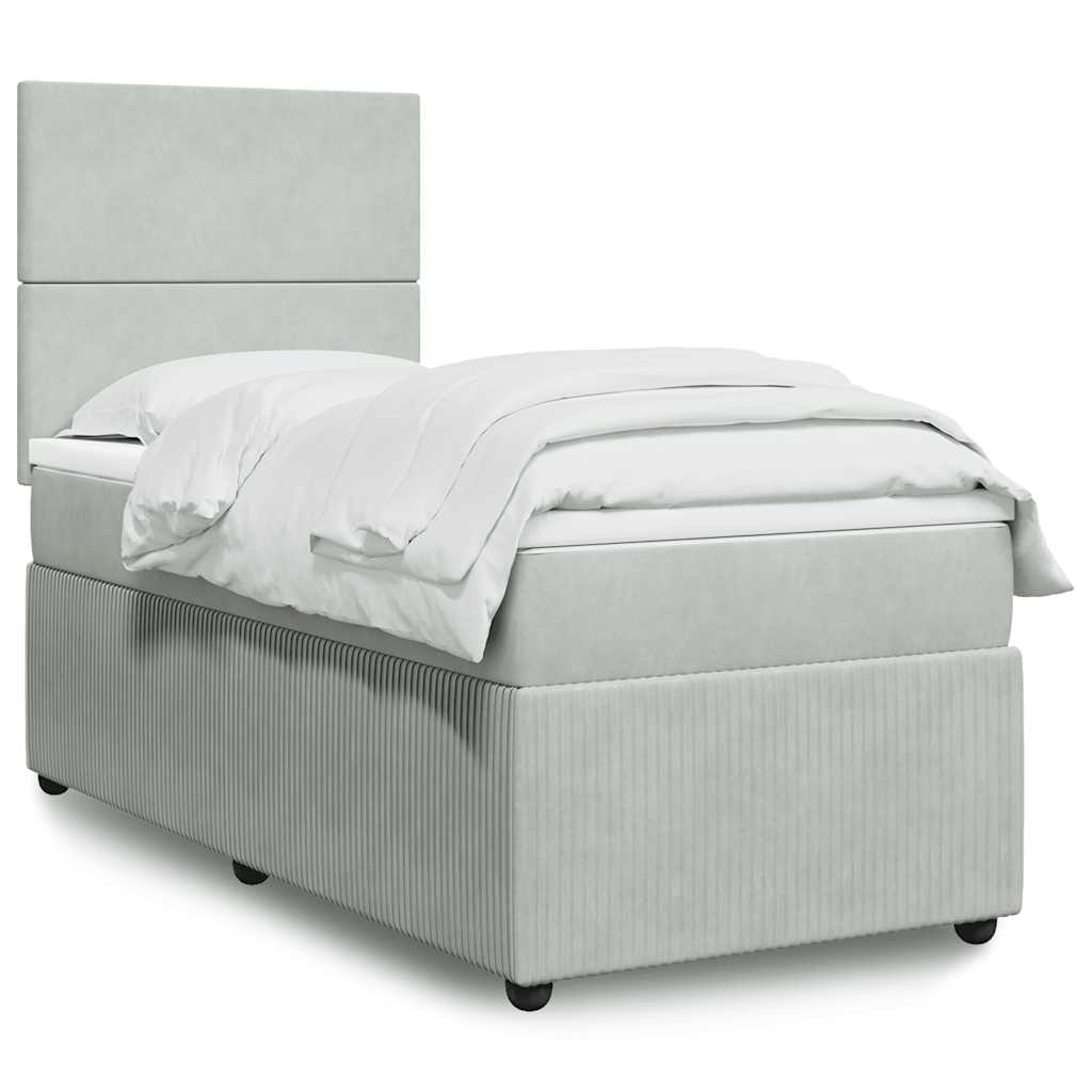 Lit Boxspring Led Avec Matelas Velours