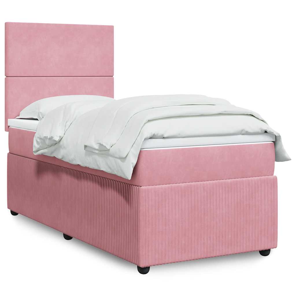 Lit Boxspring Led Avec Matelas Velours