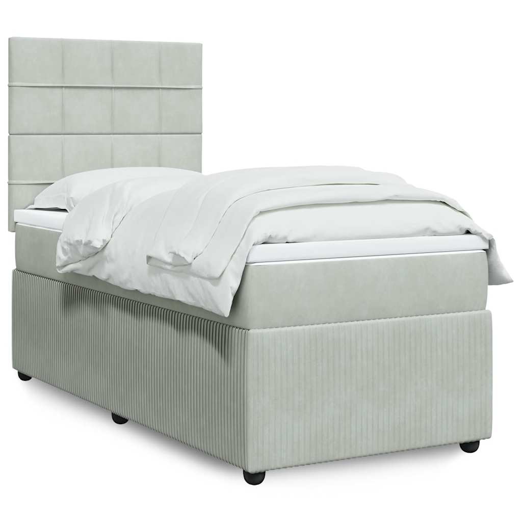 Lit Boxspring Led Avec Matelas Velours