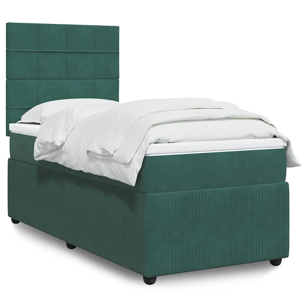 Lit Boxspring Led Avec Matelas Velours