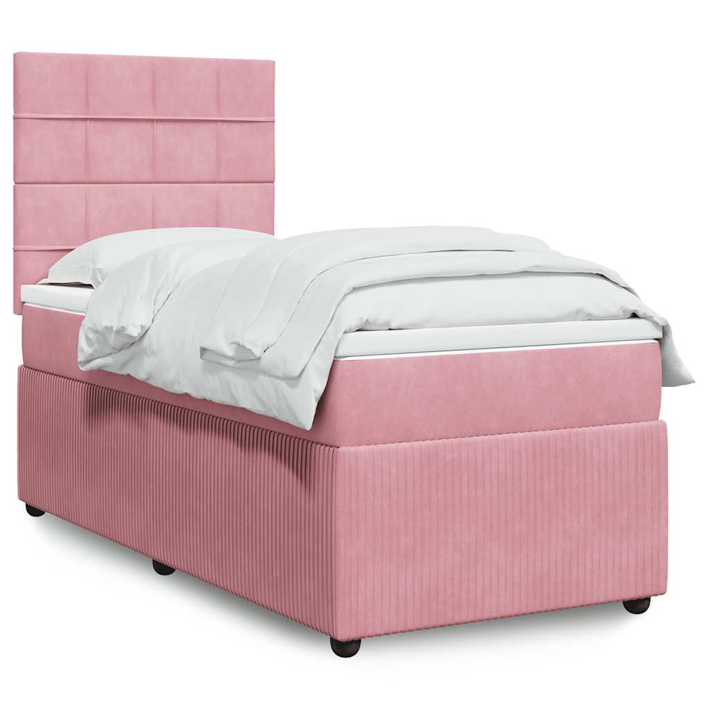 Lit Boxspring Led Avec Matelas Velours