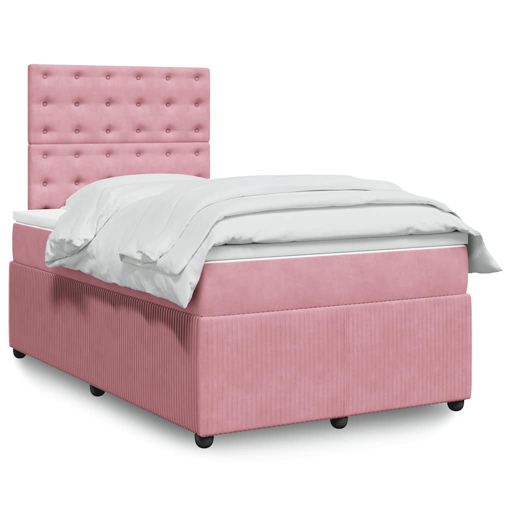 Lit Boxspring Led Avec Matelas Velours