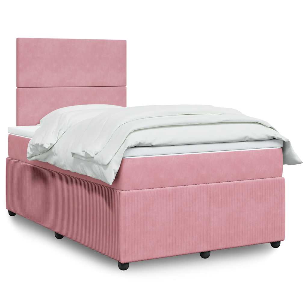 Lit Boxspring Led Avec Matelas Velours