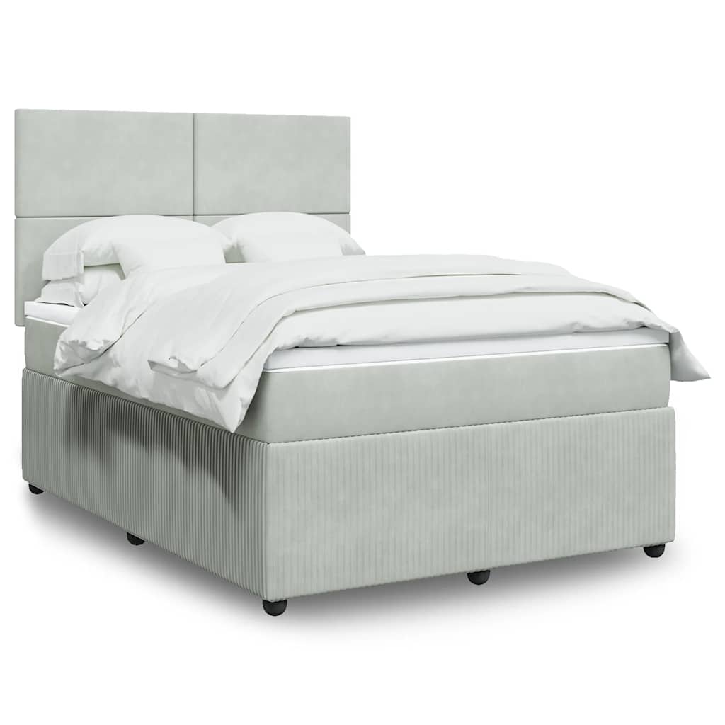 Lit Boxspring Led Avec Matelas Velours