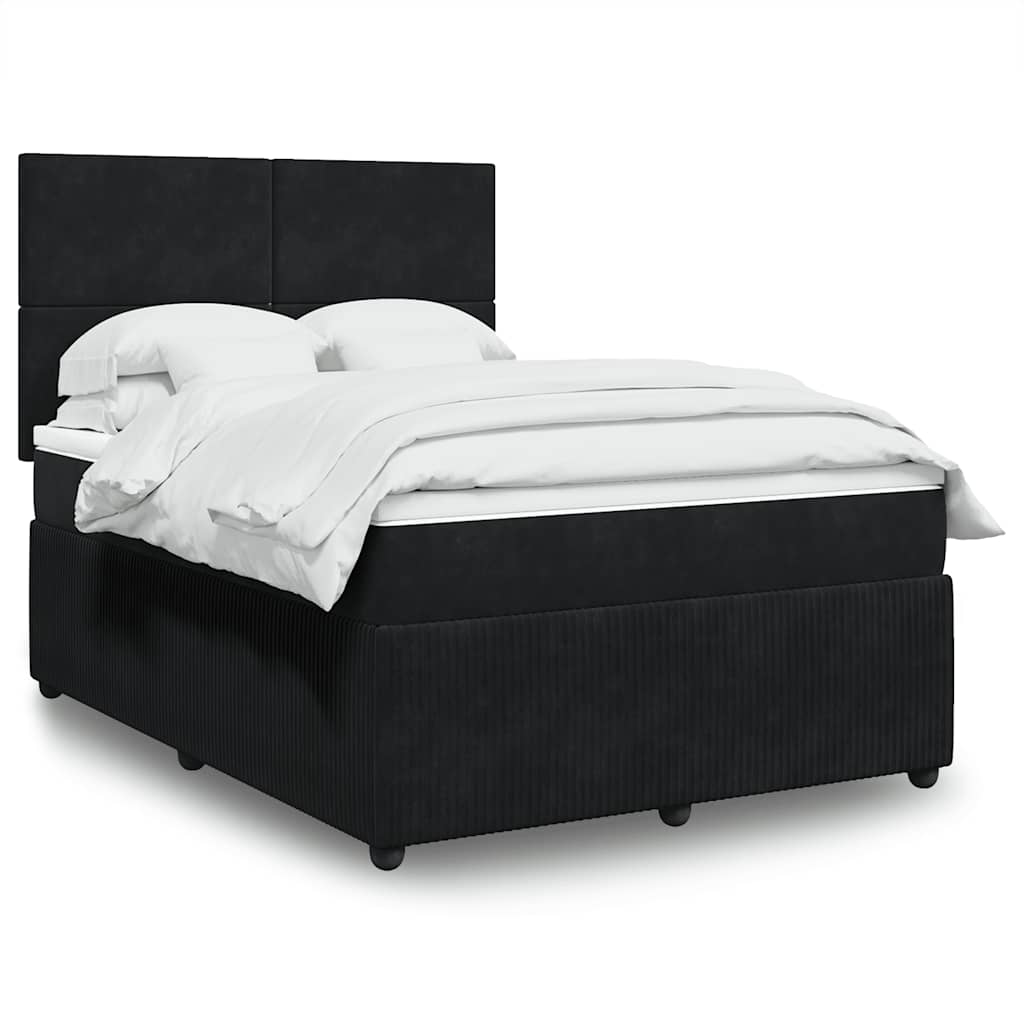 Lit Boxspring Led Avec Matelas Velours