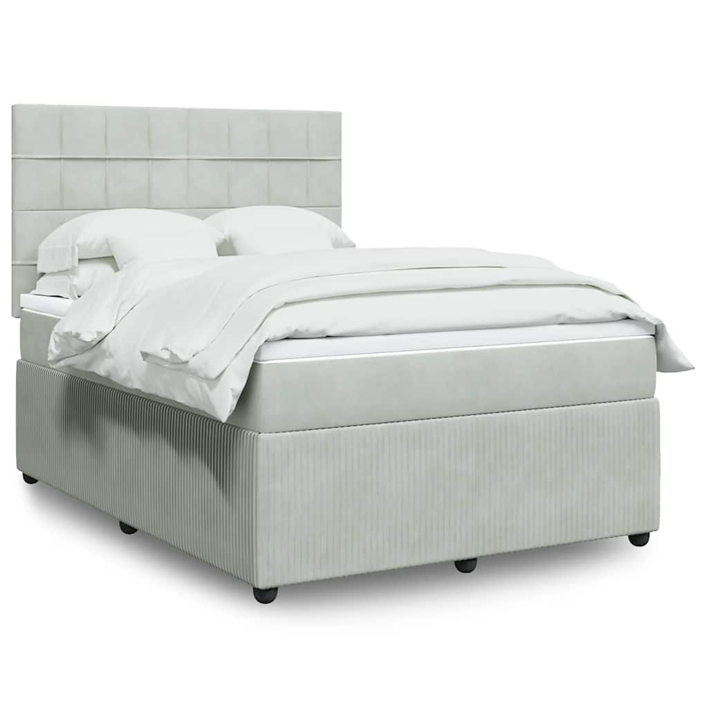 Lit Boxspring Led Avec Matelas Velours