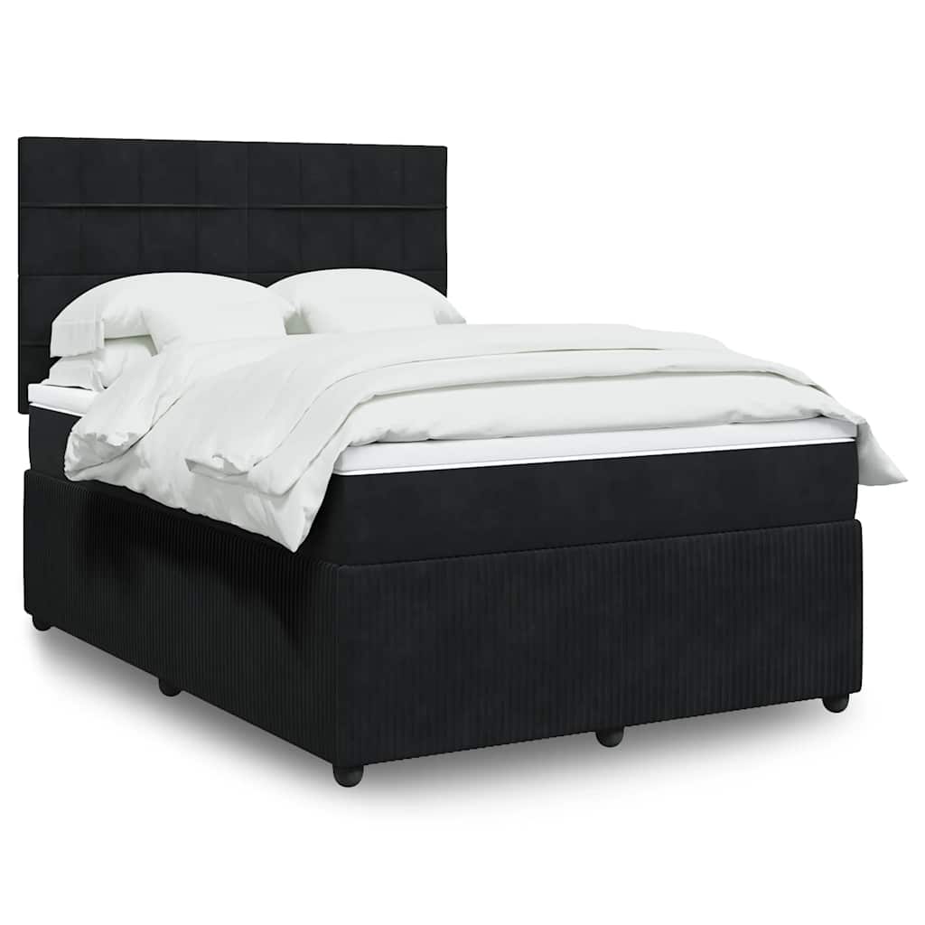 Lit Boxspring Led Avec Matelas Velours