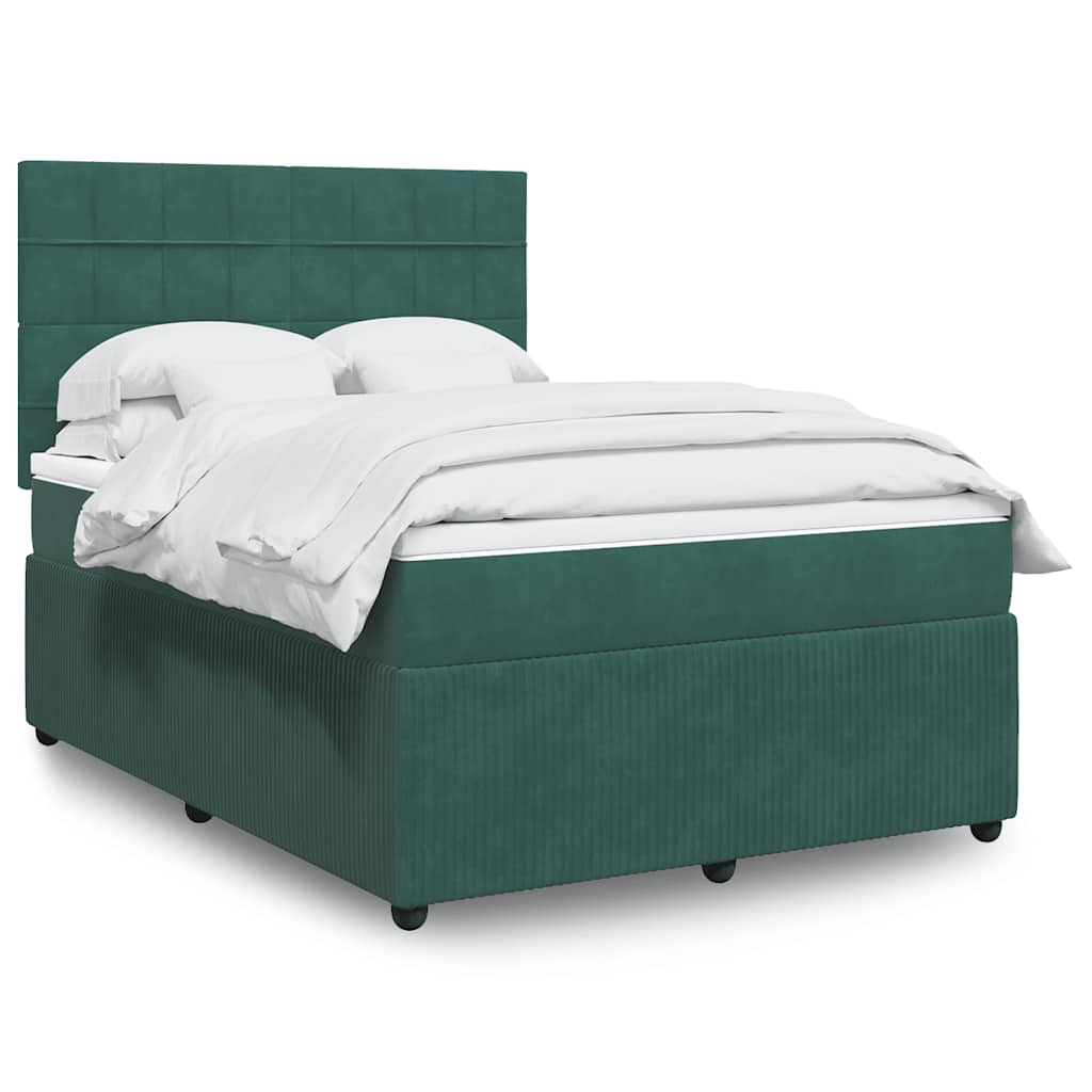 Lit Boxspring Led Avec Matelas Velours