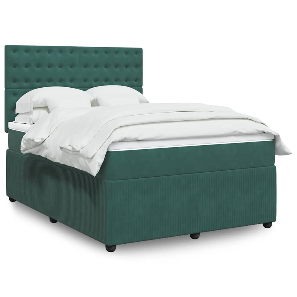 Lit Boxspring Led Avec Matelas Velours