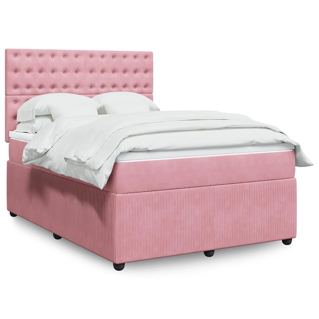 Lit Boxspring Led Avec Matelas Velours