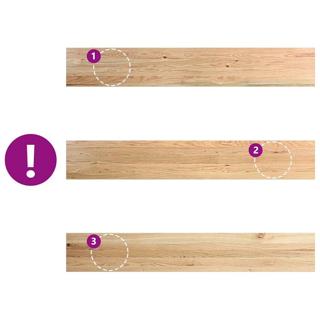 Appuis De Fenêtre 2 Pcs Non Traité 160X25X2Cm Bois Chêne Massif