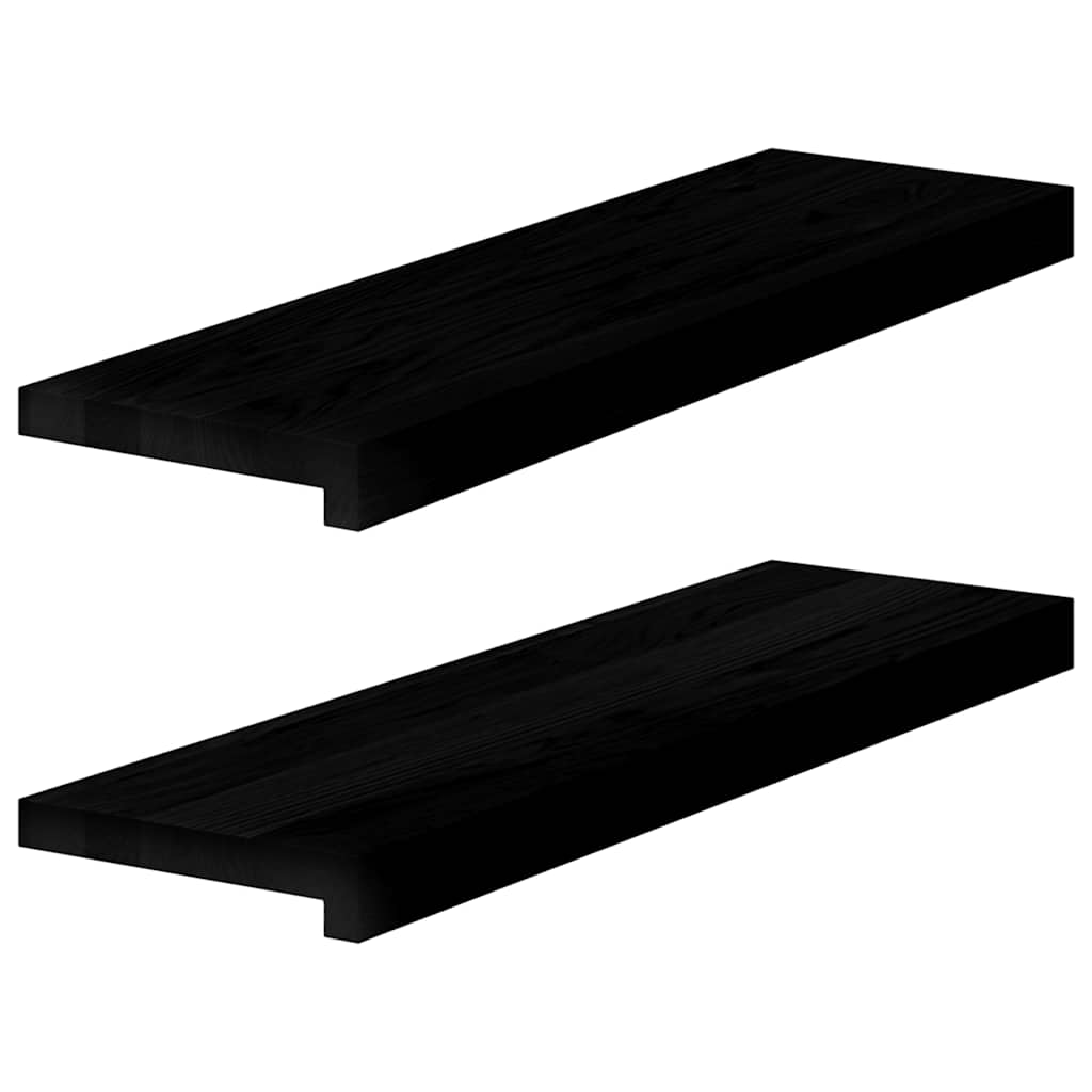 Appuis De Fenêtre 2 Pcs Non Traité 160X25X2Cm Bois Chêne Massif