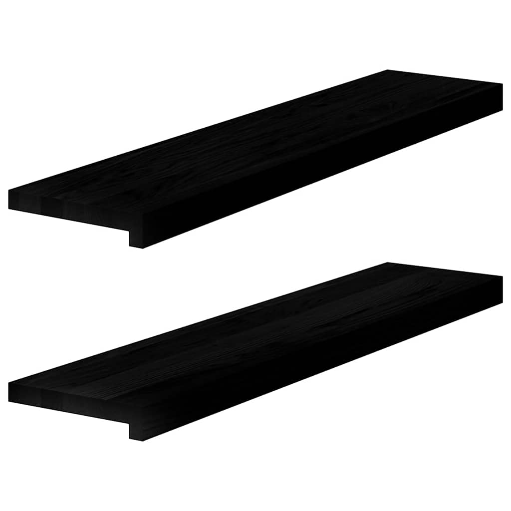Appuis De Fenêtre 2 Pcs Non Traité 160X25X2Cm Bois Chêne Massif