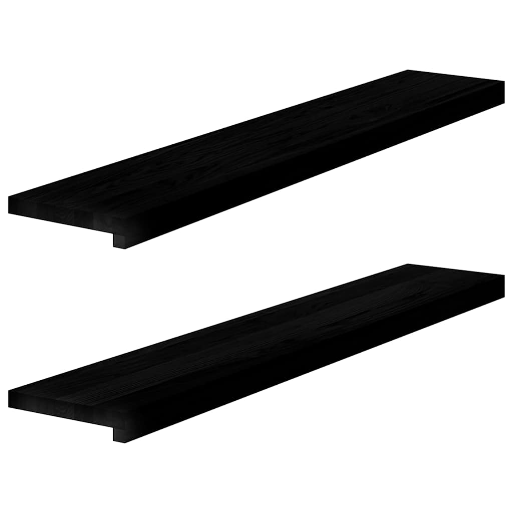 Appuis De Fenêtre 2 Pcs Non Traité 160X25X2Cm Bois Chêne Massif