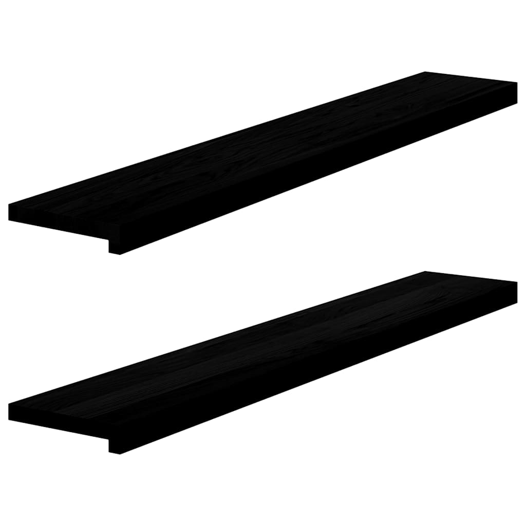 Appuis De Fenêtre 2 Pcs Non Traité 160X25X2Cm Bois Chêne Massif