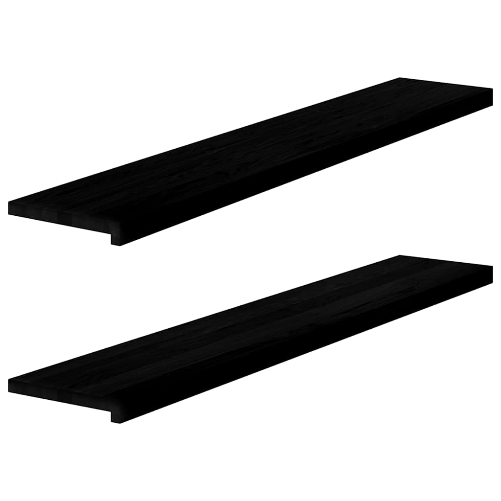 Appuis De Fenêtre 2 Pcs Non Traité 160X25X2Cm Bois Chêne Massif