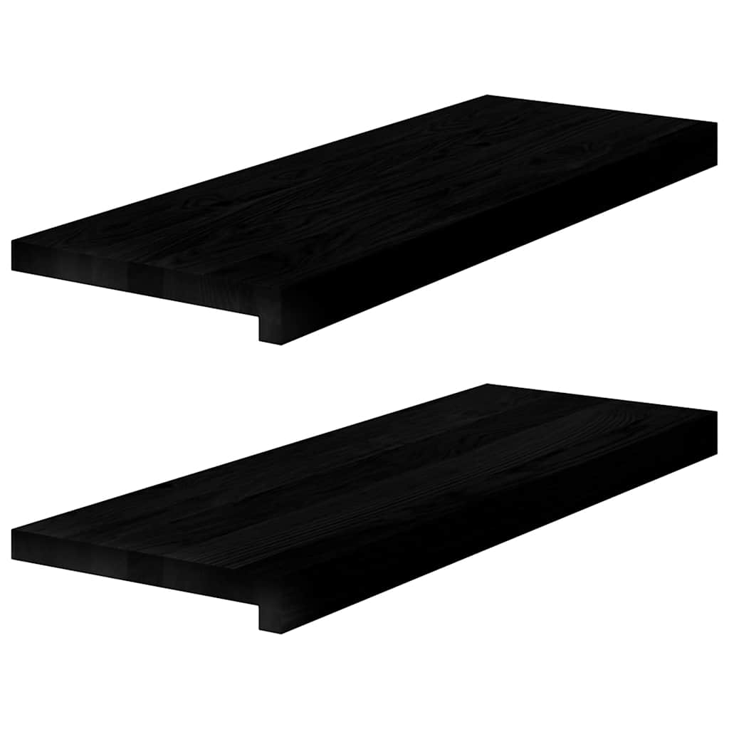 Appuis De Fenêtre 2 Pcs Non Traité 160X25X2Cm Bois Chêne Massif
