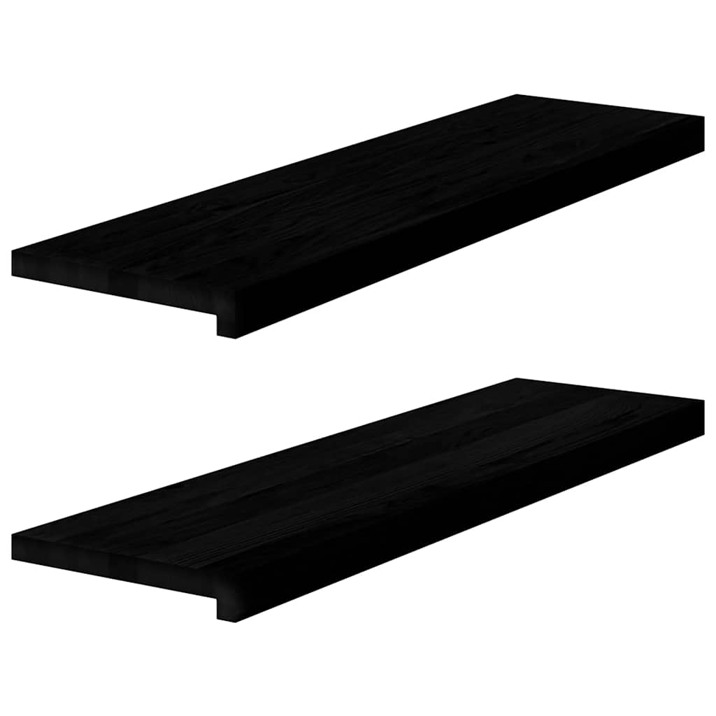 Appuis De Fenêtre 2 Pcs Non Traité 160X25X2Cm Bois Chêne Massif