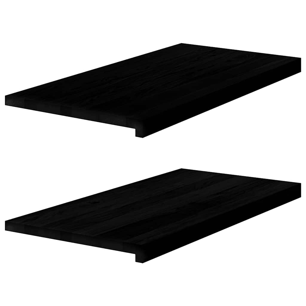 Appuis De Fenêtre 2 Pcs Non Traité 160X25X2Cm Bois Chêne Massif